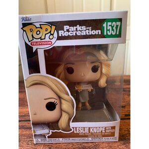 Funko Pop! Parks & Recreation 1537 Leslie Knope Vinyl Figure With Waffles